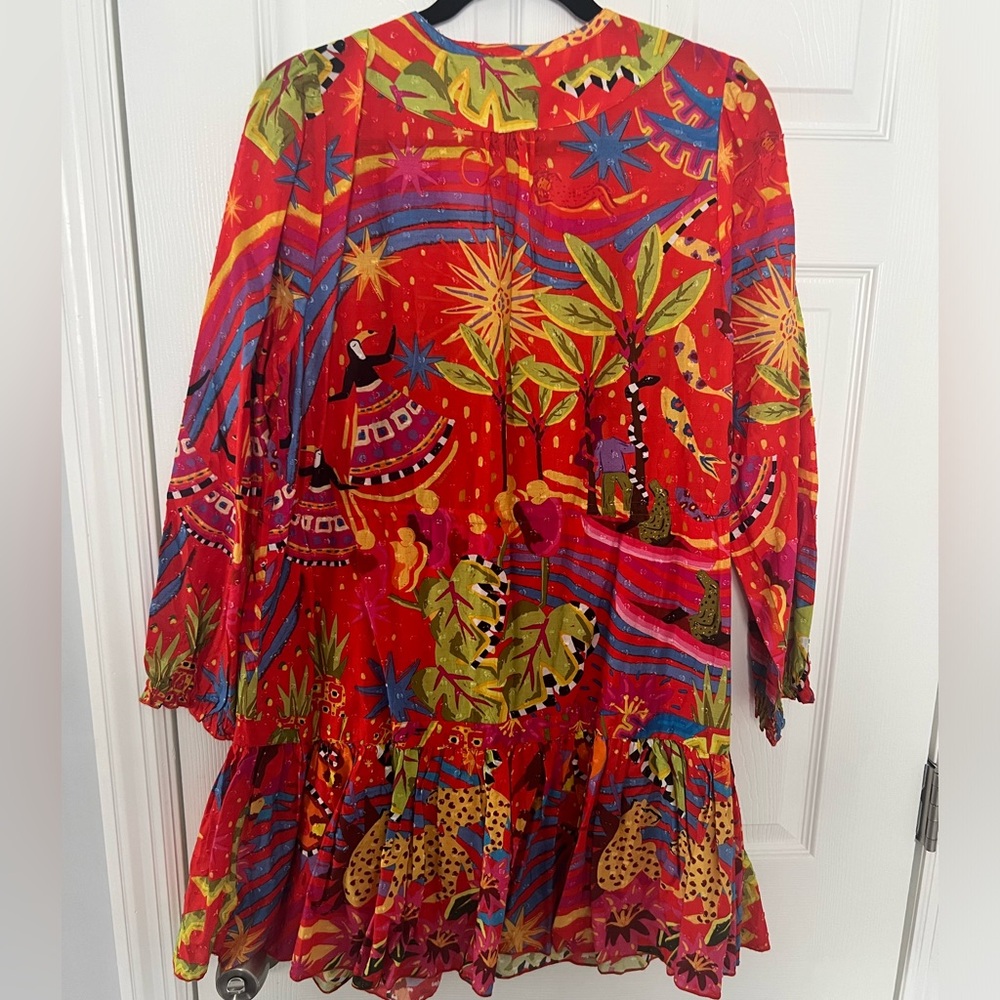 FARM Rio Red Multicolor Printed Mini Dress - Picture 4 of 5
